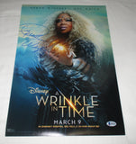OPRAH WINFREY SIGNED A WRINKLE IN TIME 12X18 MOVIE POSTER BAS BECKETT