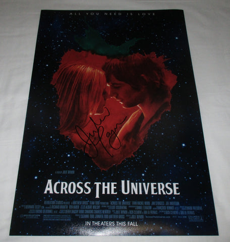 JULIE TAYMOR SIGNED ACROSS THE UNIVERSE 12X18 MOVIE POSTER