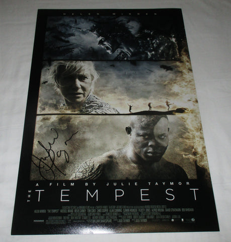JULIE TAYMOR SIGNED THE TEMPEST 12X18 MOVIE POSTER