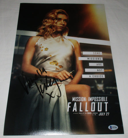 VANESSA KIRBY SIGNED MISSION: IMPOSSIBLE - FALLOUT 12X18 POSTER BAS BECKETT