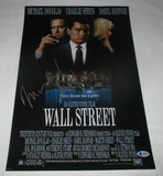 MICHAEL DOUGLAS SIGNED WALL STREET 12X18 POSTER BAS BECKETT