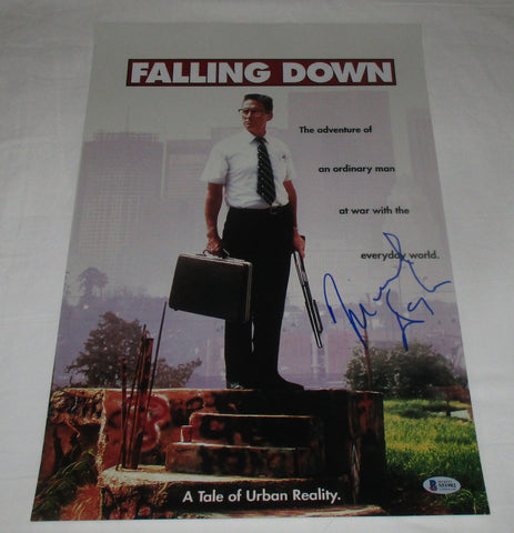 MICHAEL DOUGLAS SIGNED FALLING DOWN 12X18 POSTER BAS BECKETT