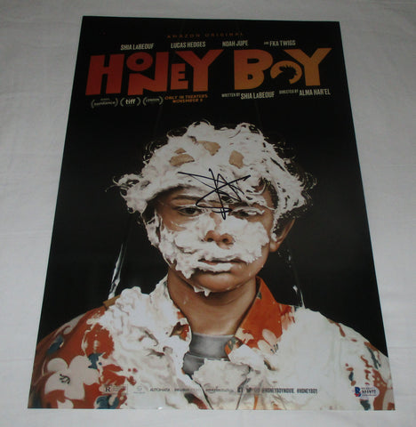 SHIA LABEOUF SIGNED HONEYBOY 12X18 POSTER BAS BECKETT