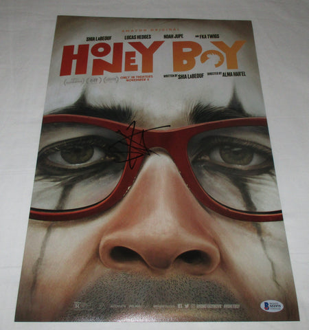 SHIA LABEOUF SIGNED HONEYBOY 12X18 POSTER BAS BECKETT 2