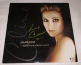 CELINE DION SIGNED LET'S TALK ABOUT LOVE VINYL RECORD BAS BECKETT