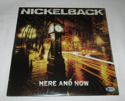 CHAD KROEGER SIGNED NICKELBACK HERE AND NOW VINYL RECORD BAS BECKETT