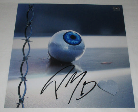 POST MALONE SIGNED CANDY PAINT 12X12 PHOTO