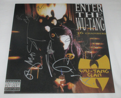 WU-TANG CLAN SIGNED ENTER THE WU-TANG 36 CHAMBERS 12X12 PHOTO