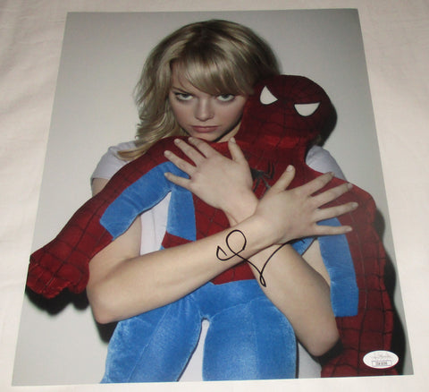 EMMA STONE SIGNED 11X14 PHOTO JSA 2
