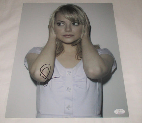 EMMA STONE SIGNED 11X14 PHOTO JSA 3