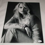 EMMA STONE SIGNED 11X14 PHOTO JSA 4