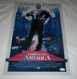 EDDIE MURPHY SIGNED COMING TO AMERICA 12X18 MOVIE POSTER JSA