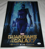 KAREN GILLAN SIGNED GUARDIANS OF THE GALAXY 12X18 MOVIE POSTER JSA MARVEL