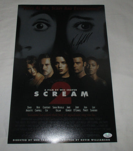 NEVE CAMPBELL SIGNED SCREAM 2 12X18 MOVIE POSTER JSA