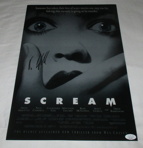 NEVE CAMPBELL SIGNED SCREAM 12X18 MOVIE POSTER JSA