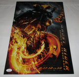 NICOLAS CAGE SIGNED GHOST RIDER SPIRIT OF VENGEANCE 12X18 MOVIE POSTER JSA