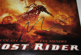 NICOLAS CAGE SIGNED GHOST RIDER 12X18 MOVIE POSTER JSA