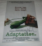 NICOLAS CAGE SIGNED ADAPTATION 12X18 MOVIE POSTER JSA