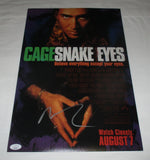 NICOLAS CAGE SIGNED SNAKE EYES 12X18 MOVIE POSTER JSA