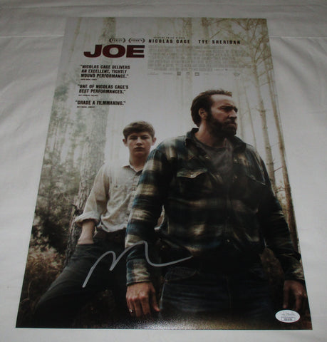 NICOLAS CAGE SIGNED JOE 12X18 MOVIE POSTER JSA