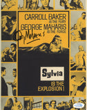 GEORGE MAHARIS SIGNED SYLVIA 8X10 PHOTO ACOA