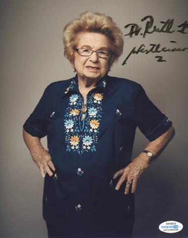 DR RUTH WESTHEIMER SIGNED 8X10 PHOTO ACOA