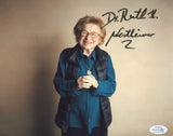DR RUTH WESTHEIMER SIGNED 8X10 PHOTO ACOA 2