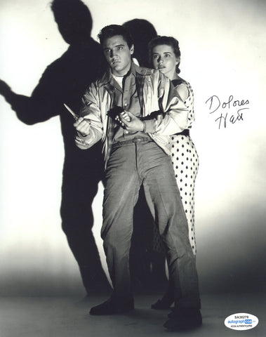 DOLORES HART SIGNED KING CREOLE 8X10 PHOTO ACOA