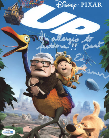 ED ASNER SIGNED UP 8X10 PHOTO ACOA 2