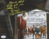 ED ASNER SIGNED ELF 8X10 PHOTO ACOA 2