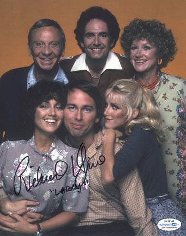 RICHARD KLINE SIGNED THREE'S COMPANY 8X10 PHOTO ACOA