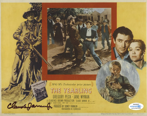 CLAUDE JARMAN JR. SIGNED THE YEARLING 8X10 PHOTO 3 ACOA