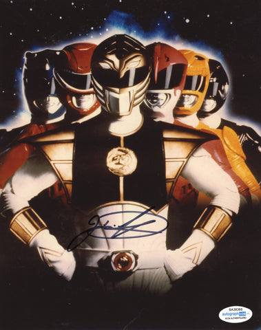 JASON DAVID FRANK SIGNED POWER RANGERS 8X10 PHOTO 14 ACOA