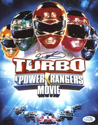 JASON DAVID FRANK SIGNED TURBO A POWER RANGERS MOVIE 8X10 PHOTO ACOA