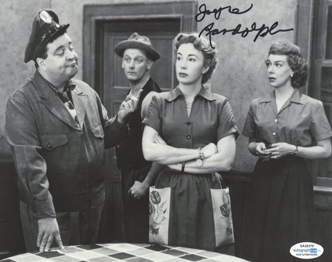 JOYCE RANDOLPH SIGNED THE HONEYMOONERS 8X10 PHOTO 2 ACOA
