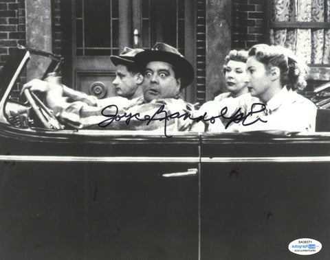 JOYCE RANDOLPH SIGNED THE HONEYMOONERS 8X10 PHOTO 3 ACOA