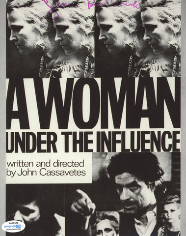 GENA ROWLANDS SIGNED A WOMAN UNDER THE INFLUENCE 8X10 PHOTO ACOA