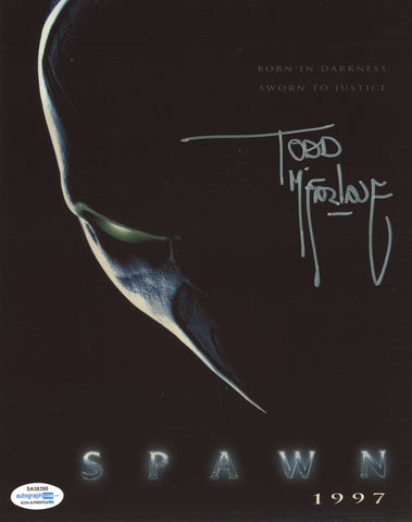 TODD MCFARLANE SIGNED SPAWN 8X10 PHOTO 2 ACOA