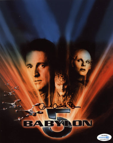 JULIE CAITLIN BROWN SIGNED BABYLON 5 8X10 PHOTO ACOA