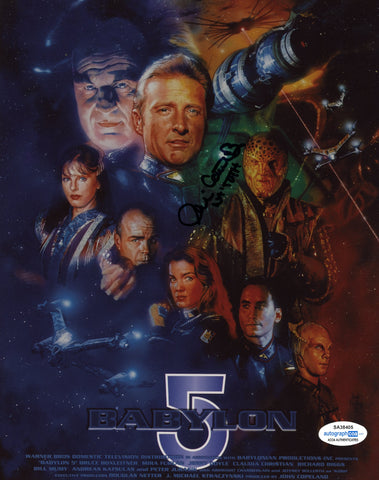 JULIE CAITLIN BROWN SIGNED BABYLON 5 8X10 PHOTO 2 ACOA
