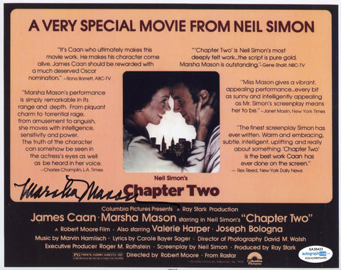 MARSHA MASON SIGNED CHAPTER TWO 8X10 PHOTO ACOA