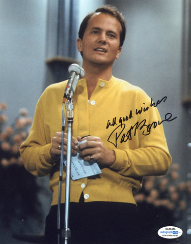 PAT BOONE SIGNED 8X10 PHOTO ACOA