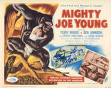 TERRY MOORE SIGNED MIGHTY JOE YOUNG 8X10 PHOTO ACOA