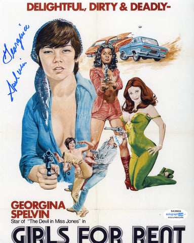 GEORGINA SPELVIN SIGNED GIRLS FOR RENT 8X10 PHOTO ACOA