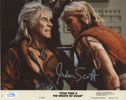 JUDSON SCOTT SIGNED STAR TREK: THE WRATH OF KHAN 8X10 PHOTO 3 ACOA
