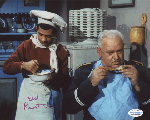 ROBERT CLARY SIGNED HOGAN'S HEROES 8X10 PHOTO ACOA