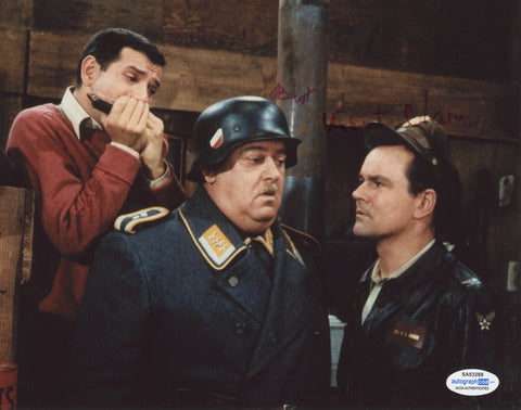 ROBERT CLARY SIGNED HOGAN'S HEROES 8X10 PHOTO 4 ACOA
