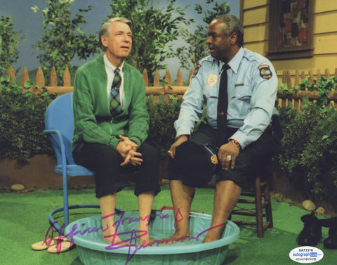 OFFICER FRANCOIS CLEMMONS SIGNED MISTER ROGERS NEIGHBORHOOD 8X10 PHOTO 3 ACOA