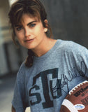 KATHY IRELAND SIGNED NECESSARY ROUGHNESS 8X10 PHOTO ACOA