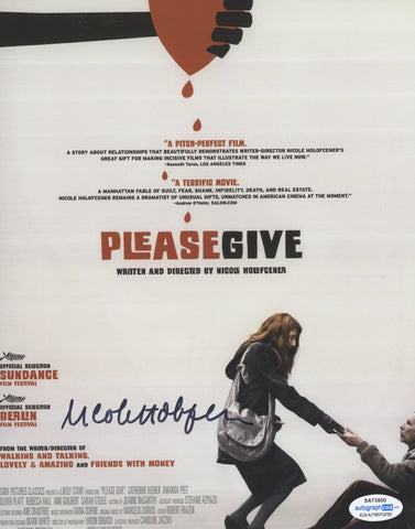 NICOLE HOLOFCENER SIGNED PLEASE GIVE 8X10 PHOTO ACOA